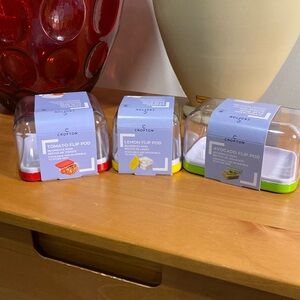 3 piece fruit and veggie storage containers.